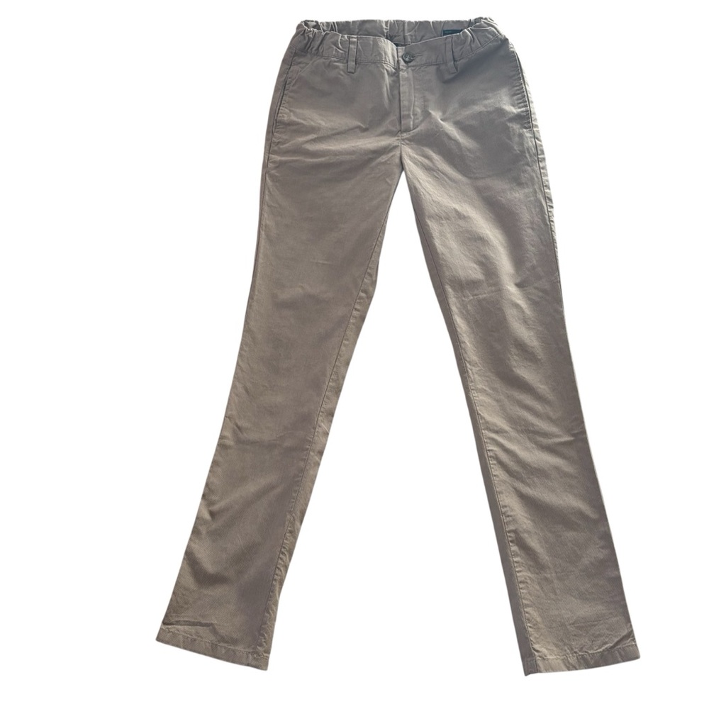 Benetton class boys SZ 2XL 11/12 adjustable waist dark beige reg fix academia